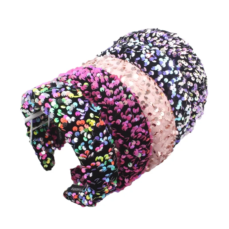 New Women Make Up wash face hairband female wide Hair Hoop hairpins fashion shiny sequin headband ladies Headress Hair Accessory
New Women Make Up wash face hairband female wide Hair Hoop hairpins fashion shiny sequin headband ladies Headress Hair Accessory