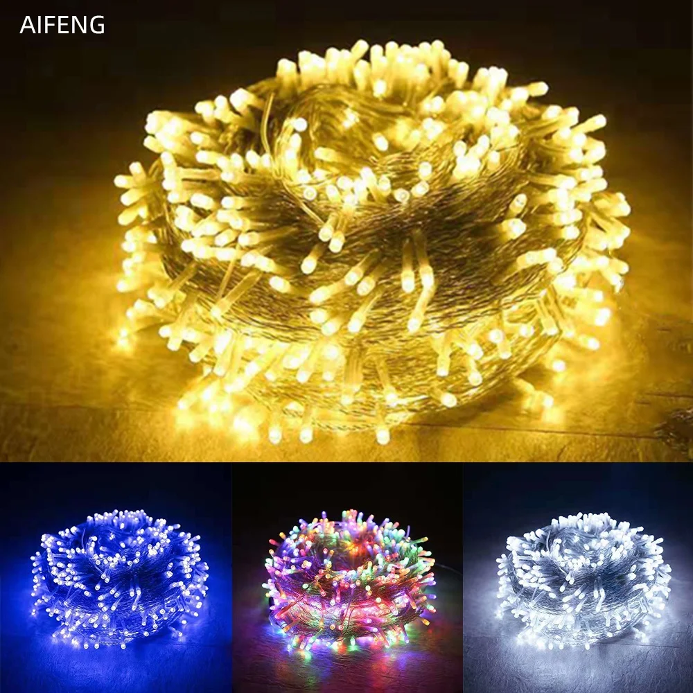 Christmas Lights 5M10M 20M 30M 50M 100M Led String Fairy Light 8 Modes Christmas Lights For Wedding Party Holiday Lights outdoor
Christmas Lights 5M10M 20M 30M 50M 100M Led String Fairy Light 8 Modes Christmas Lights For Wedding Party Holiday Lights outdoor