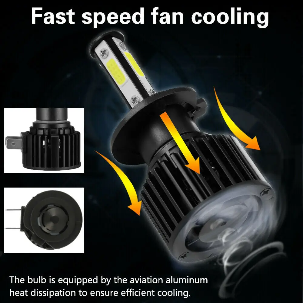 COOLFOX 2 шт. 12 В Автомобильные фары 9005 HB3 светодиодный ные 110 Вт 9006 лм 6000 HB4 H7 H8 H11