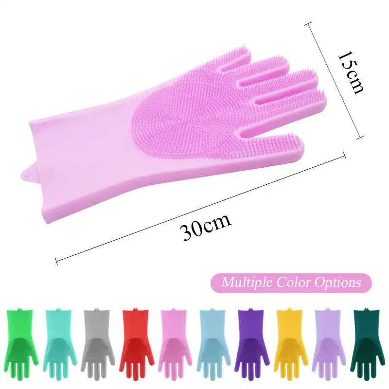 Dishwashing Cleaning Gloves Magic Silicone Scrubber Gloves Car Pet Dish Washing Glove for Household Rubber Kitchen Cleaning Tool
Dishwashing Cleaning Gloves Magic Silicone Scrubber Gloves Car Pet Dish Washing Glove for Household Rubber Kitchen Cleaning Tool