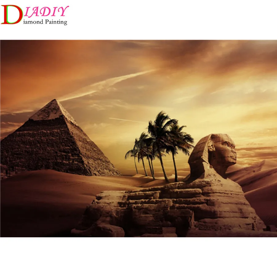 DIY Diamond Painting Egyptian Pyramid Sphinx Diamond Mosaic Cross stitch Square/ Round Diamond Rhinestone home decor pictures
DIY Diamond Painting Egyptian Pyramid Sphinx Diamond Mosaic Cross stitch Square/ Round Diamond Rhinestone home decor pictures