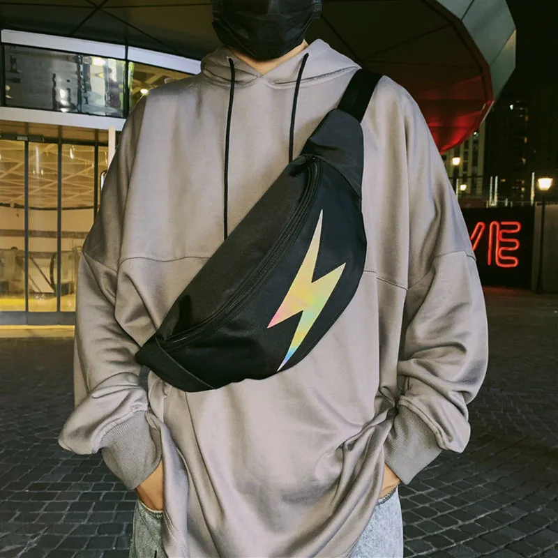 Men Canvas Chest Bag Unisex Casual Waist Bag Reflective Hip hop Fanny Pack Boy Waterproof Waist Bag For Men Street Style Male
Men Canvas Chest Bag Unisex Casual Waist Bag Reflective Hip hop Fanny Pack Boy Waterproof Waist Bag For Men Street Style Male