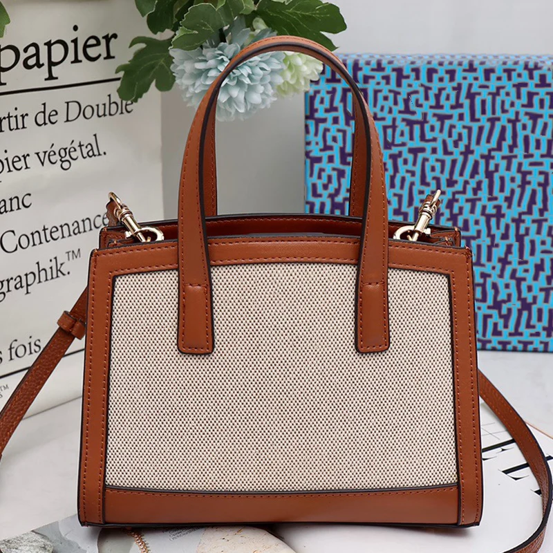 Retro contrast color double handle design high-capacity leather handbag ladies new shopping bag fashion diagonal shoulder bag
Retro contrast color double handle design high-capacity leather handbag ladies new shopping bag fashion diagonal shoulder bag