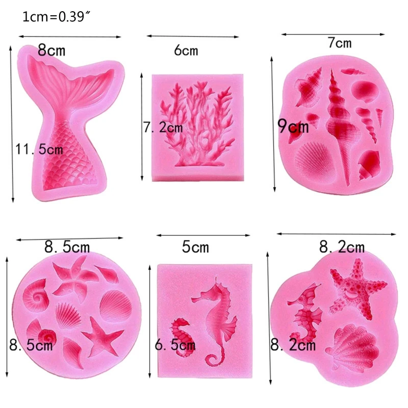 6 шт./компл. морская тема силиконовые формы для торта хвост с формой гиппокампа, Морская ракушка пресс-форм
6 шт./компл. морская тема силиконовые формы для торта хвост с формой гиппокампа, Морская ракушка пресс-форм