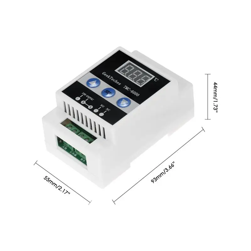 TMC-6000 110-240V направляющая терморегулятор цифровой Контроль температуры Термостат