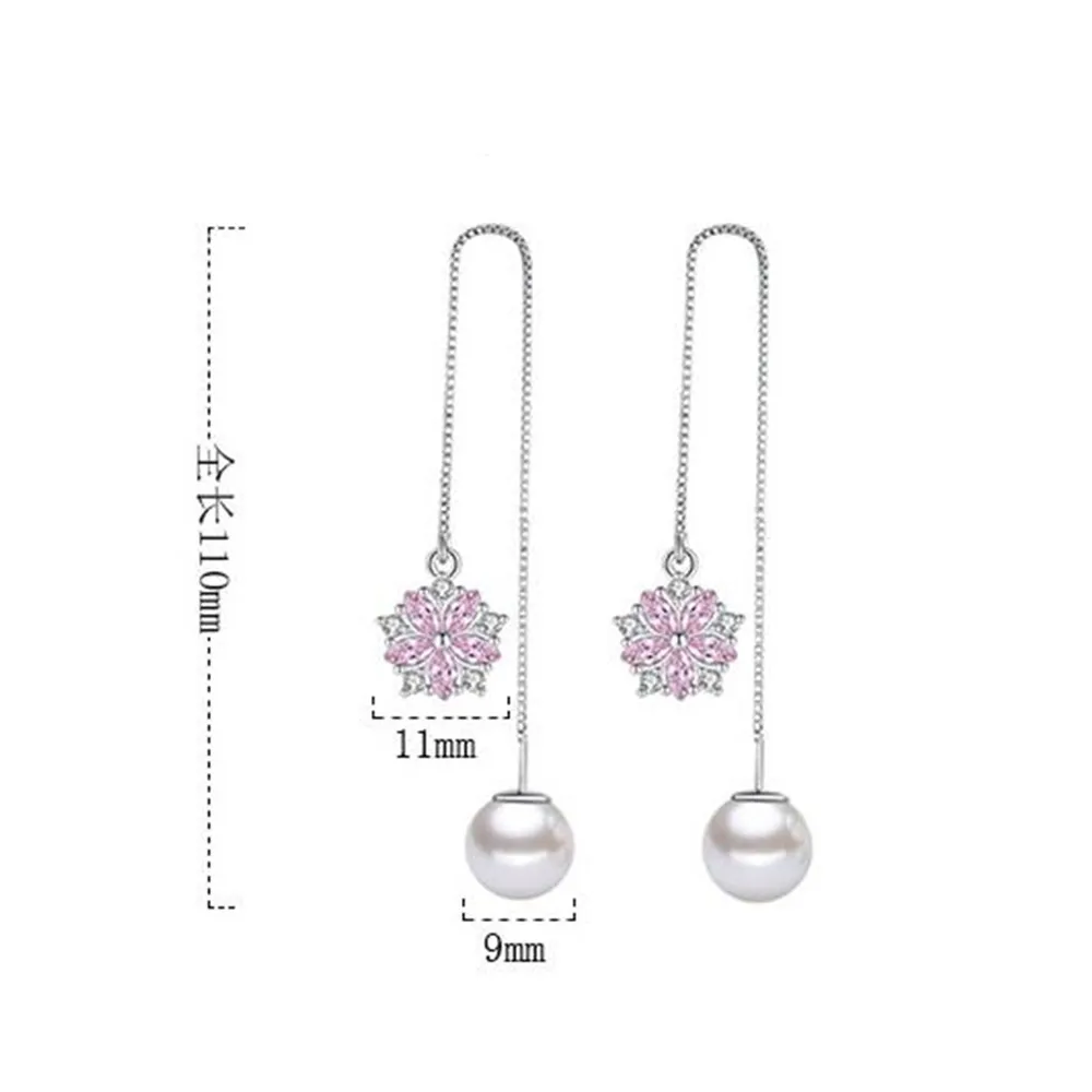 925 Sterling Silver New Woman Jewelry Fashion Earrings High Pink Semi-Precious Stone Round Freshwater Pearl Long Tassel
925 Sterling Silver New Woman Jewelry Fashion Earrings High Pink Semi-Precious Stone Round Freshwater Pearl Long Tassel