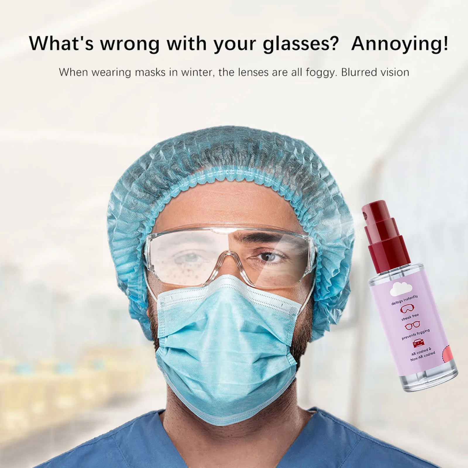 Glasses Cleaning Spray Bottle Defogger Winter Anti-Fog Eyeglasses Goggles Car Windshield Spray Defogger Demister
Glasses Cleaning Spray Bottle Defogger Winter Anti-Fog Eyeglasses Goggles Car Windshield Spray Defogger Demister