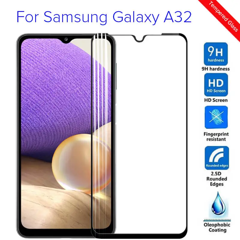 2Pcs Full Cover For Samsung Galaxy A32 Glass Screen Protector For Samsun Galaxi A52 A72 A32 Protective Glass A 32 32A Film Armor
2Pcs Full Cover For Samsung Galaxy A32 Glass Screen Protector For Samsun Galaxi A52 A72 A32 Protective Glass A 32 32A Film Armor