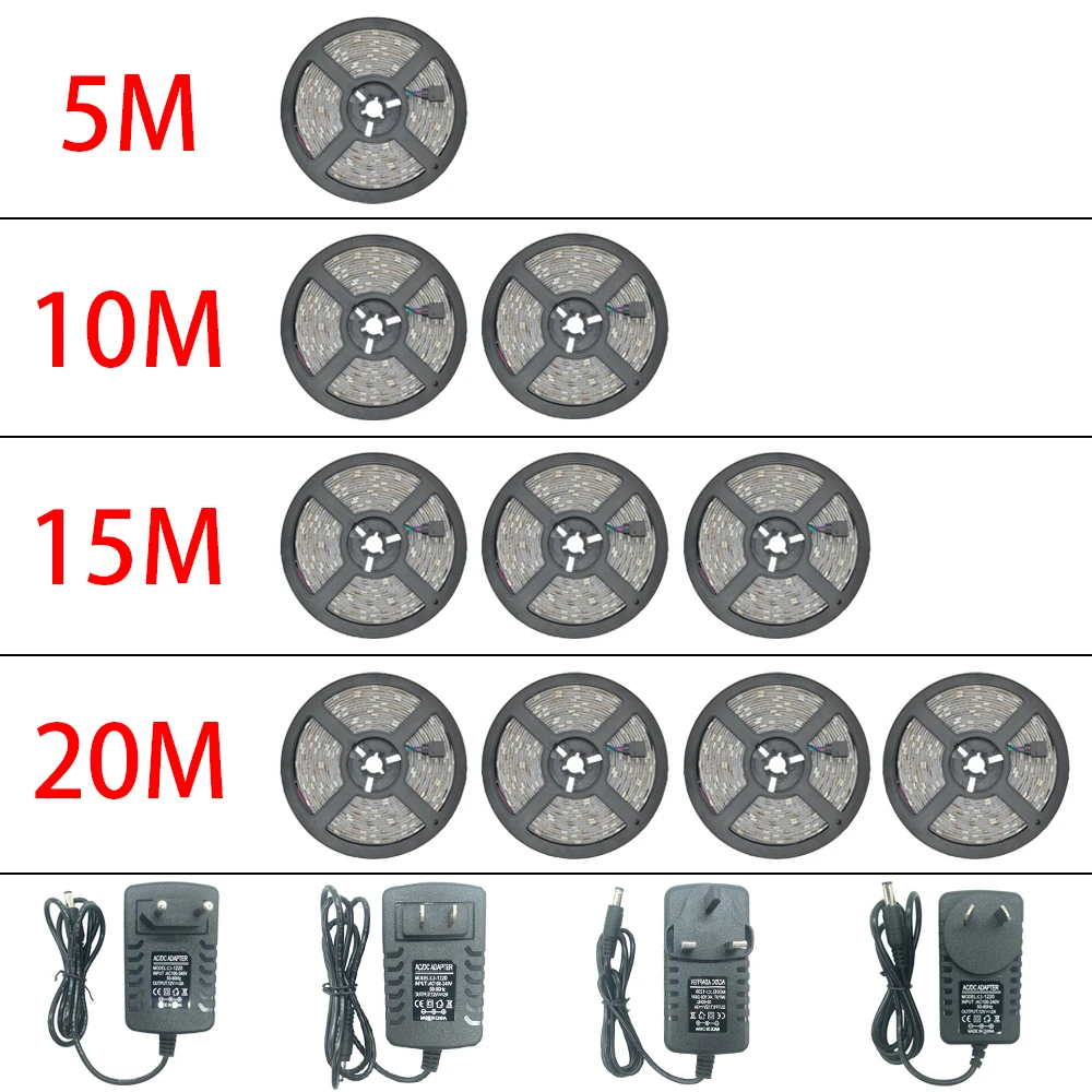 Bluetooth LED Strip Light 10M 5M SMD RGB 2835 5050 Diode Led Tape Ribbon Waterproof Led Tape And Remote Controller With Adapter
Bluetooth LED Strip Light 10M 5M SMD RGB 2835 5050 Diode Led Tape Ribbon Waterproof Led Tape And Remote Controller With Adapter