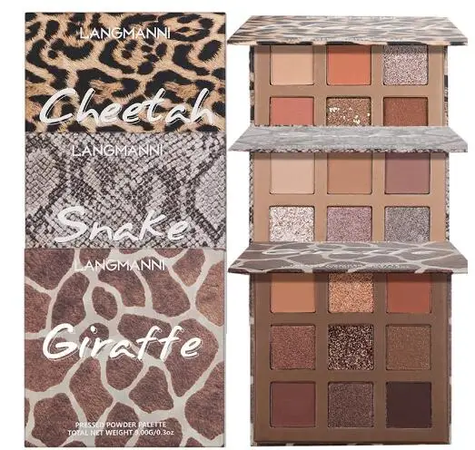9 Colors Matte Glitter Eyeshadow Makeup Palette Snake/Griaffe/Cheetah Eyeshadow Palette Nude Brown Eye Pigments
9 Colors Matte Glitter Eyeshadow Makeup Palette Snake/Griaffe/Cheetah Eyeshadow Palette Nude Brown Eye Pigments