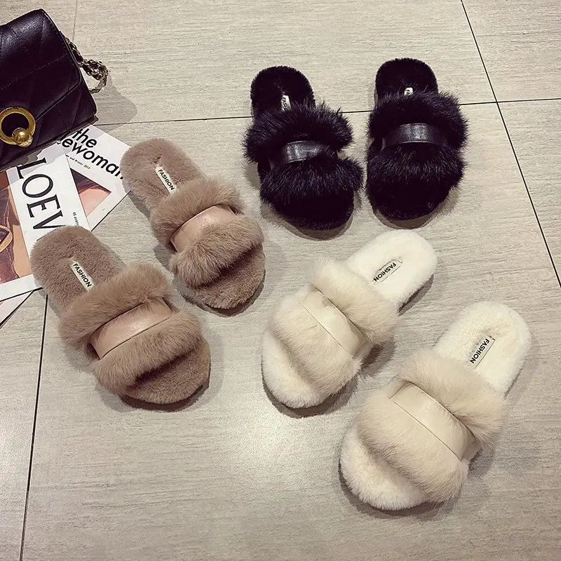 Теплые Шлепанцы из хлопчатобумажной ткани для женщин женская обувь на плоской подошве, с ремешком и Пряжкой Зимние однотонные меховые шлеп... 
Теплые Шлепанцы из хлопчатобумажной ткани для женщин женская обувь на плоской подошве, с ремешком и Пряжкой Зимние однотонные меховые шлеп...