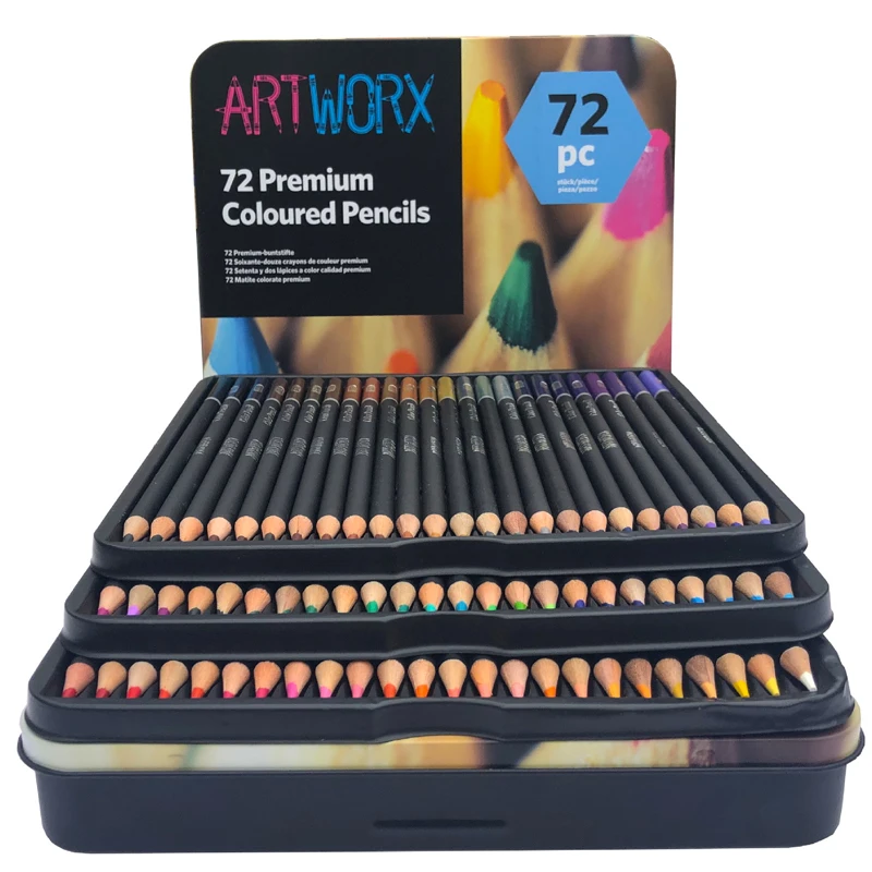 72 Colors Professional Color Pencil Set Iron Box Colored Colour Drawing Pencil Lapices De Colores School Artist Supplies
72 Colors Professional Color Pencil Set Iron Box Colored Colour Drawing Pencil Lapices De Colores School Artist Supplies