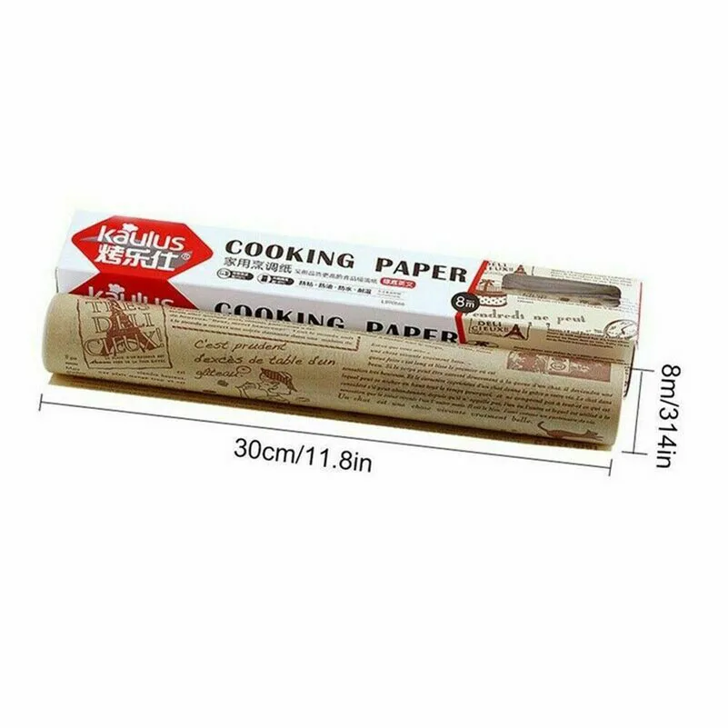 High Temperature Resistant, Waterproof And Greaseproof Bakeware Baking Paper (30cm*8m)
High Temperature Resistant, Waterproof And Greaseproof Bakeware Baking Paper (30cm*8m)