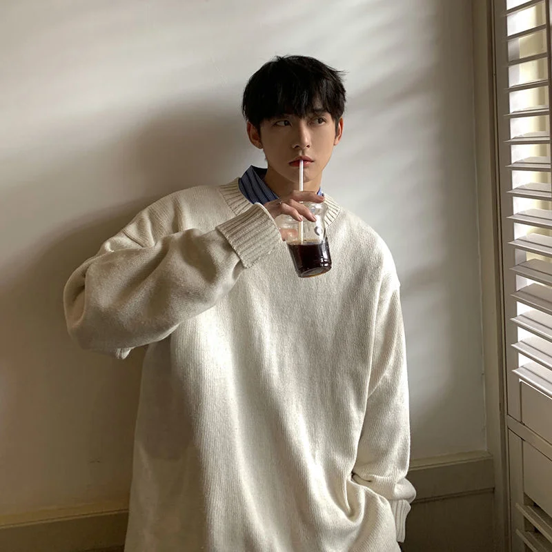 O-neck Solid Color Men's Sweater Korean Casual Sweater Men Fashion Loose Pullover Sweater Men's Large Size Knitted Sweater S-5XL
O-neck Solid Color Men's Sweater Korean Casual Sweater Men Fashion Loose Pullover Sweater Men's Large Size Knitted Sweater S-5XL