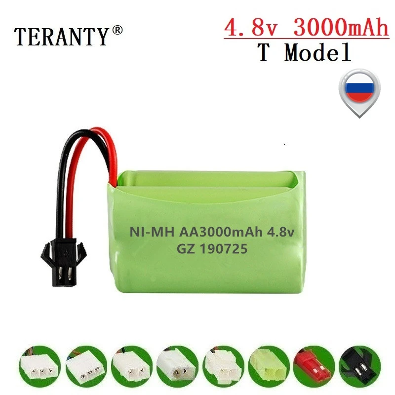 Upgrade 4.8v 3000mah NiMH Battery For Rc Toys Cars Tanks Robots Guns Boats AA Ni-MH 2400mah 4.8v Rechargeable Battery Pack 1PCS
Upgrade 4.8v 3000mah NiMH Battery For Rc Toys Cars Tanks Robots Guns Boats AA Ni-MH 2400mah 4.8v Rechargeable Battery Pack 1PCS