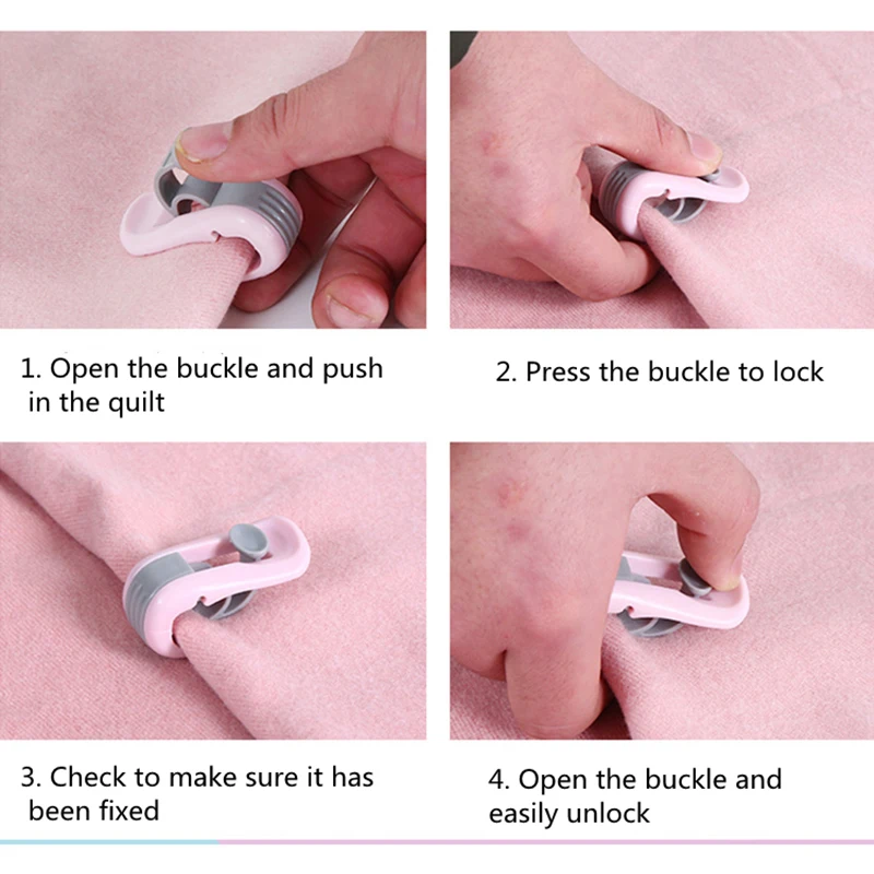 6PCS Quality Plastic Durable Comforter Clamp Bed Duvet Fastener Home Holder Sheet Clip Quilt Gripper Blanket Cover gadgets
6PCS Quality Plastic Durable Comforter Clamp Bed Duvet Fastener Home Holder Sheet Clip Quilt Gripper Blanket Cover gadgets