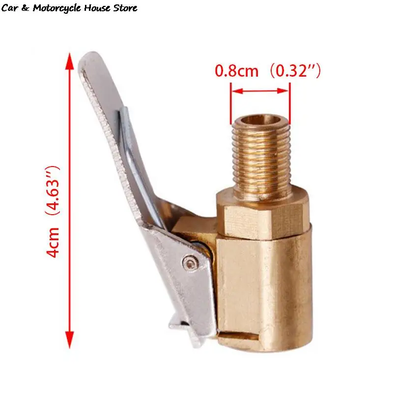 1PC Car Auto Brass 8mm Tyre Wheel Tire Air Chuck Inflator Pump Valve Clip Clamp Connector Adapter Car Accessories For Compressor
1PC Car Auto Brass 8mm Tyre Wheel Tire Air Chuck Inflator Pump Valve Clip Clamp Connector Adapter Car Accessories For Compressor