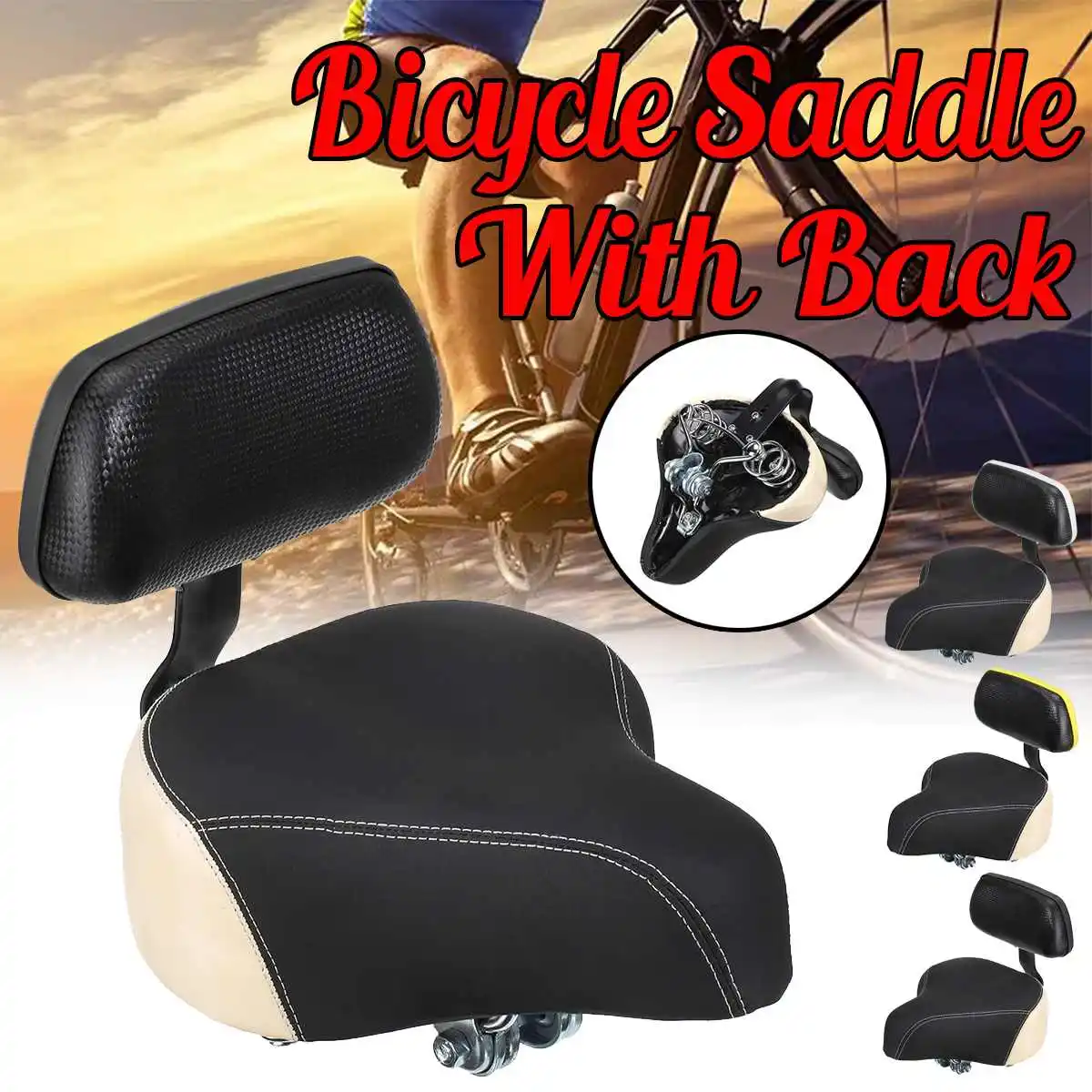 Bicycle Seat Big Butt Saddle Bicycle Saddle Mountain Bike Seat Bicycle Accessories Shock Absorber Wide Comfortable Accessories
Bicycle Seat Big Butt Saddle Bicycle Saddle Mountain Bike Seat Bicycle Accessories Shock Absorber Wide Comfortable Accessories
