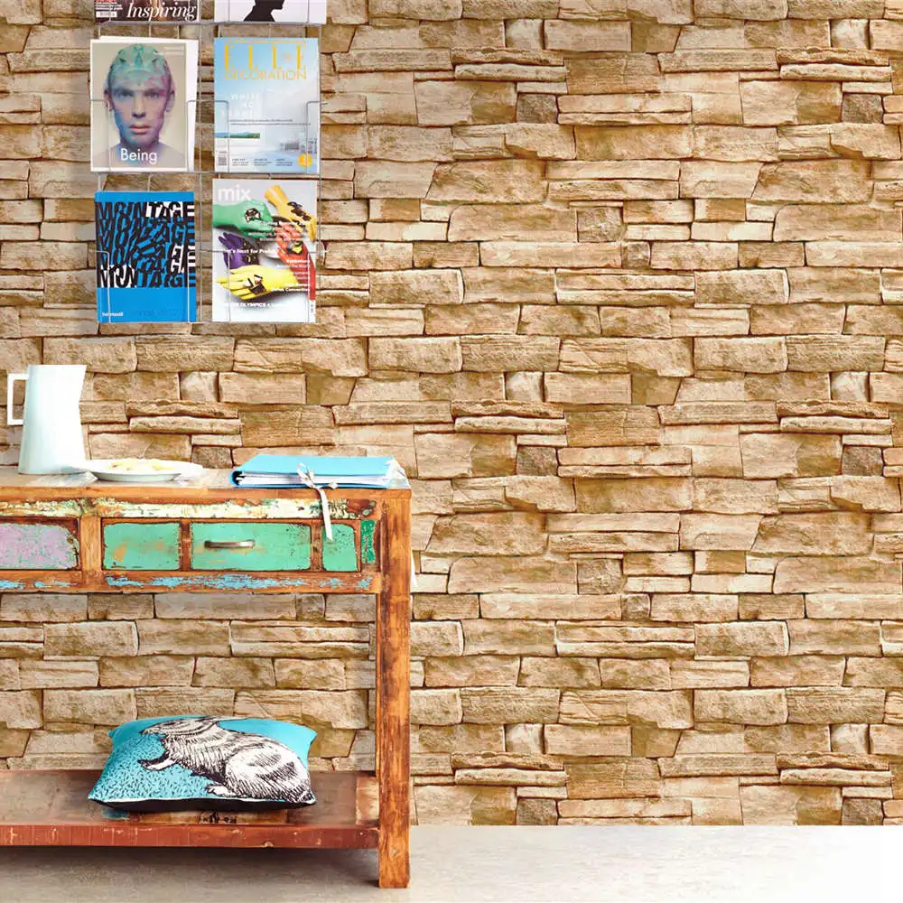 Brown Stone Wallpaper Peel And Stick Wallpaper Self-Adhesive Removable Wallpaper Waterproof Paper For Kitchen Wall home Decor
Brown Stone Wallpaper Peel And Stick Wallpaper Self-Adhesive Removable Wallpaper Waterproof Paper For Kitchen Wall home Decor
