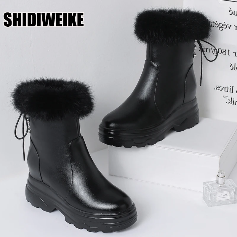 Ankle Boots Women Winter Snow Boots Female Faux Fur Plush Booties Waterproof Shoes For Women Black Boots Botas Femininas vc1898
Ankle Boots Women Winter Snow Boots Female Faux Fur Plush Booties Waterproof Shoes For Women Black Boots Botas Femininas vc1898