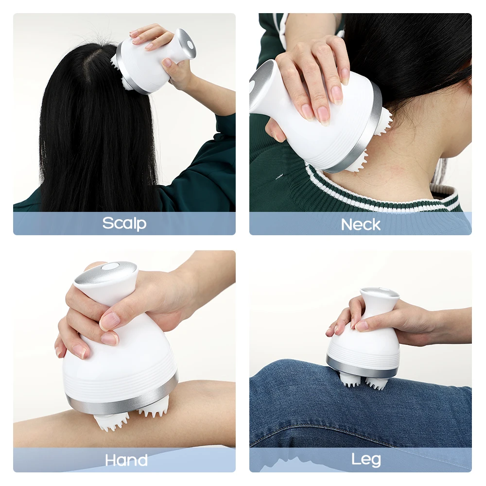 Electric Head Massage Device 3D Stereo Scalp Stress Relax Tool Prevent Hair Loss Body Deep Tissue Kneading Massager Health Care
Electric Head Massage Device 3D Stereo Scalp Stress Relax Tool Prevent Hair Loss Body Deep Tissue Kneading Massager Health Care