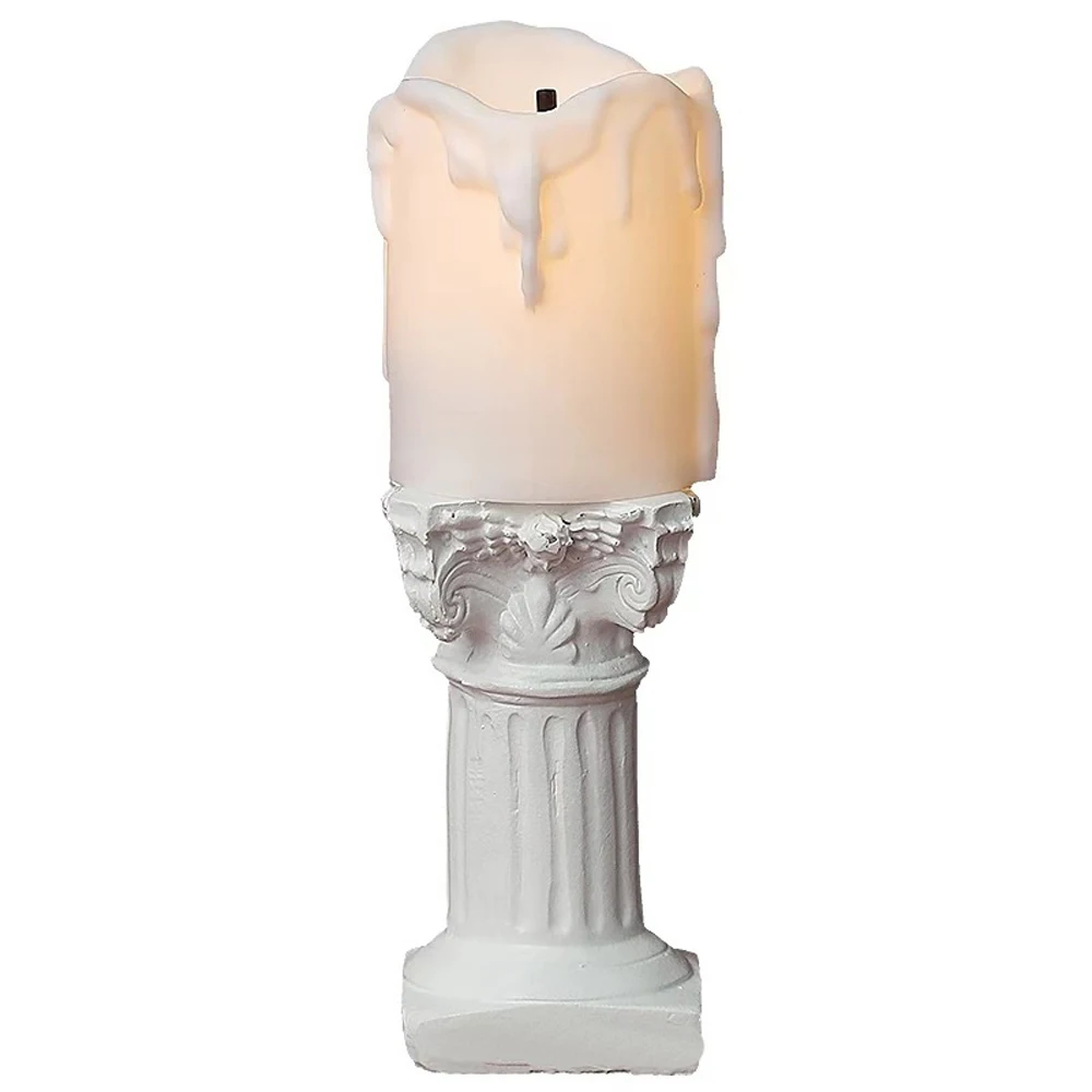 Roman column Ivory Wind control blow out LED Candle holder birthday Candles Electric home Wedding Decoration photography props
Roman column Ivory Wind control blow out LED Candle holder birthday Candles Electric home Wedding Decoration photography props