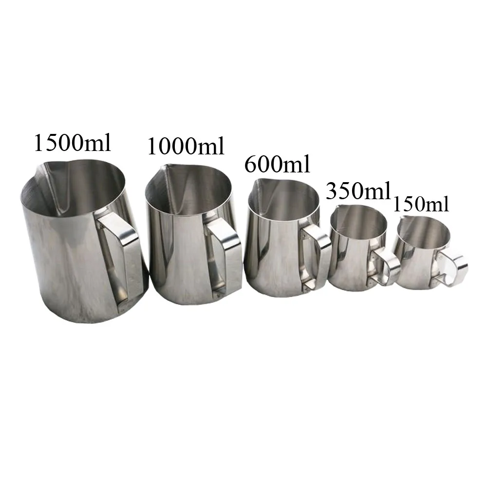 NEW 150/350/550/1000ML Espresso Stainless Steel Coffee Pitcher Pull Flower Tea Frothing Milk Latte Jug for Kitchen Home Jug
NEW 150/350/550/1000ML Espresso Stainless Steel Coffee Pitcher Pull Flower Tea Frothing Milk Latte Jug for Kitchen Home Jug