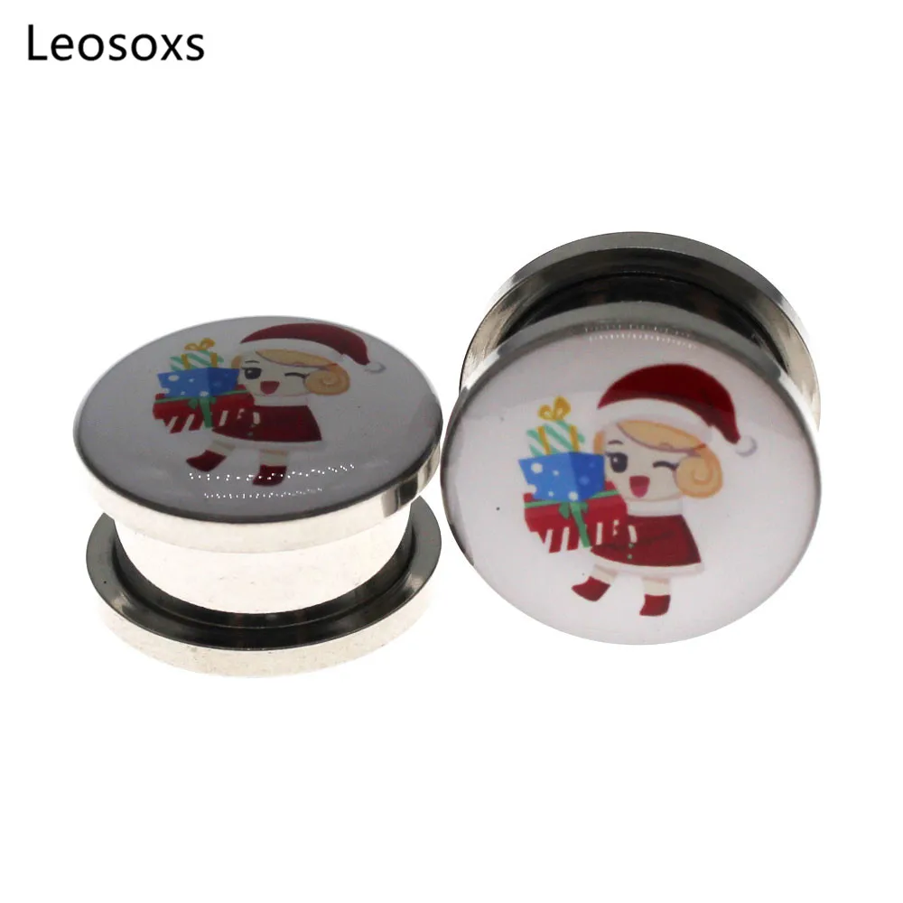 Leosoxs 2pcs New Product Christmas Dress Up Little Girl Ear Expander Stainless Steel Ear Expander 4mm-25mm Body Piercing Jewelry
Leosoxs 2pcs New Product Christmas Dress Up Little Girl Ear Expander Stainless Steel Ear Expander 4mm-25mm Body Piercing Jewelry