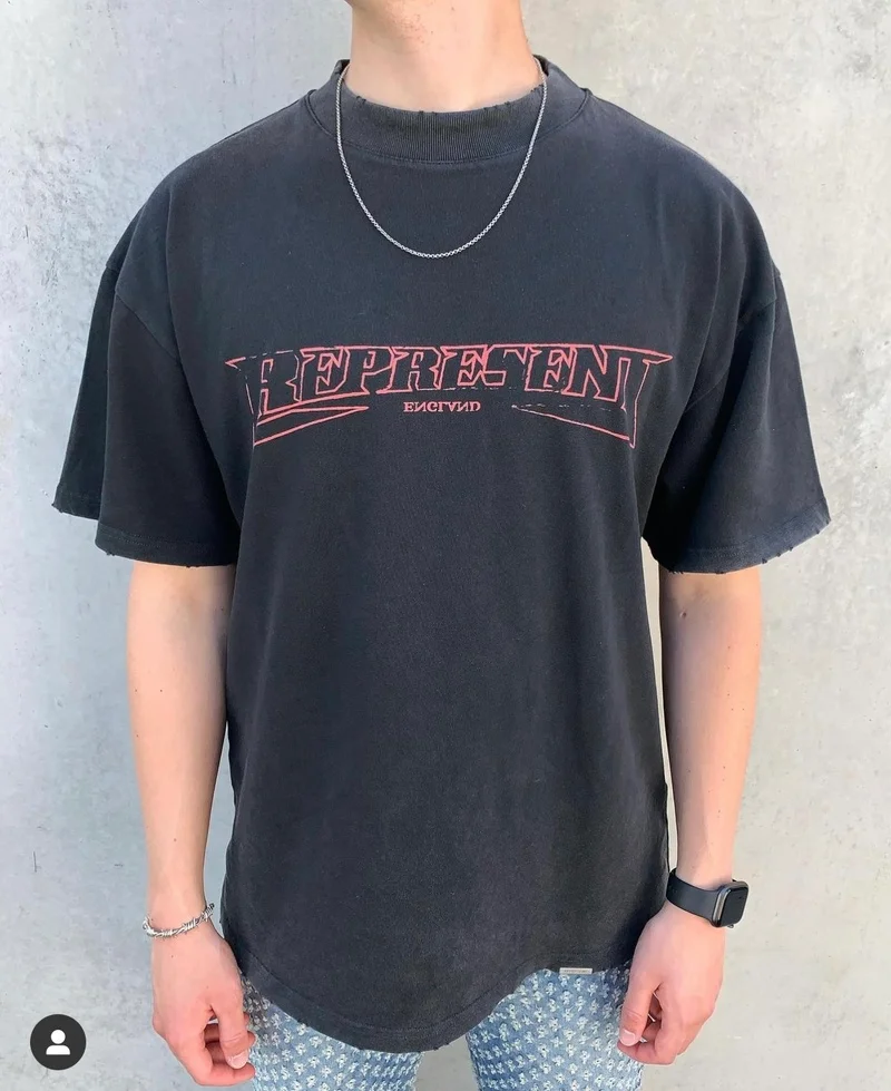 21SS REPRESENT T Shirt Men Women Vintage Wash Simple Letter Logo Print Short-sleeved T-shirt High Street
21SS REPRESENT T Shirt Men Women Vintage Wash Simple Letter Logo Print Short-sleeved T-shirt High Street