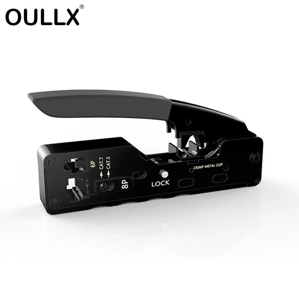 OULLX Cat7 RJ45 Connector Network Cable Pliers Dovetail Clamp Crimping Tools Cat5 Cat5e Cat6 Cat6A Multifuncti Crystal Head Tool
OULLX Cat7 RJ45 Connector Network Cable Pliers Dovetail Clamp Crimping Tools Cat5 Cat5e Cat6 Cat6A Multifuncti Crystal Head Tool