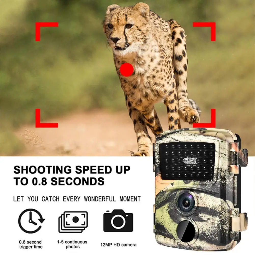 PR-600 Hunting Cameras Mini Trail Camera 12MP 1080P HD Game Camera Waterproof Wildlife Scouting Hunting Cam 60 Wide Angle
PR-600 Hunting Cameras Mini Trail Camera 12MP 1080P HD Game Camera Waterproof Wildlife Scouting Hunting Cam 60 Wide Angle