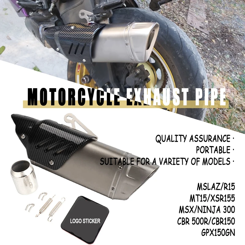 Apply To HONDA MSX PCX Wave 110i YAMAHA XMAX Aerox R15 NMAX Suzuki Smash 110 Gd110 51mm Silver Motorcycle Exhaust Pipe
Apply To HONDA MSX PCX Wave 110i YAMAHA XMAX Aerox R15 NMAX Suzuki Smash 110 Gd110 51mm Silver Motorcycle Exhaust Pipe