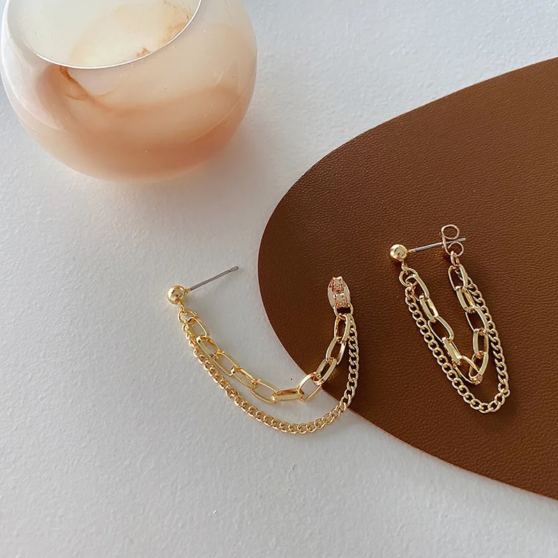 LOVOACC Gold Color Linked Chain Long Tassel Earrings for Women Metallic Double Layers Drop Dangle Earrings Statement Jewelry
LOVOACC Gold Color Linked Chain Long Tassel Earrings for Women Metallic Double Layers Drop Dangle Earrings Statement Jewelry