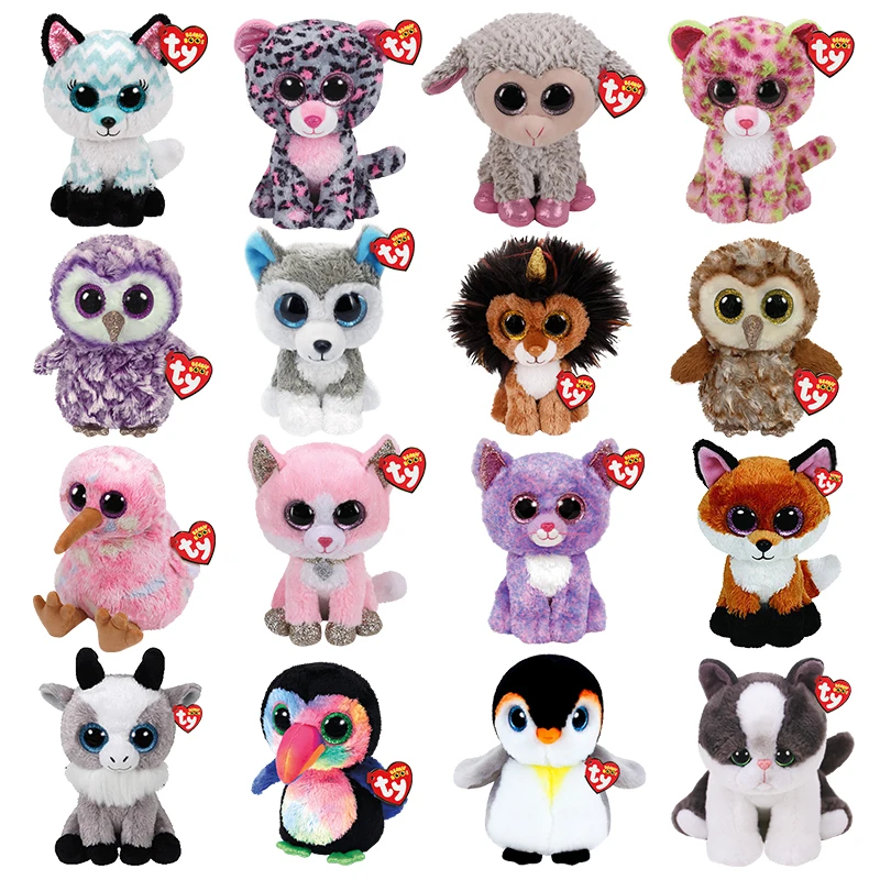 Fox Leopard Sheep Lion Owl Penguin Goat Animal Series Ty Beanie Cute Plush Toy kawaii Baby Doll Birthday Gift for Boys and Girls
Fox Leopard Sheep Lion Owl Penguin Goat Animal Series Ty Beanie Cute Plush Toy kawaii Baby Doll Birthday Gift for Boys and Girls