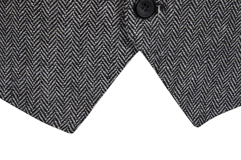 Gray Herringbone Woolen Dress Vests Men Single Breasted Chain Decoration Gentleman Formal Waistcoat Mens Tuxedo Dress Vest Male
Gray Herringbone Woolen Dress Vests Men Single Breasted Chain Decoration Gentleman Formal Waistcoat Mens Tuxedo Dress Vest Male