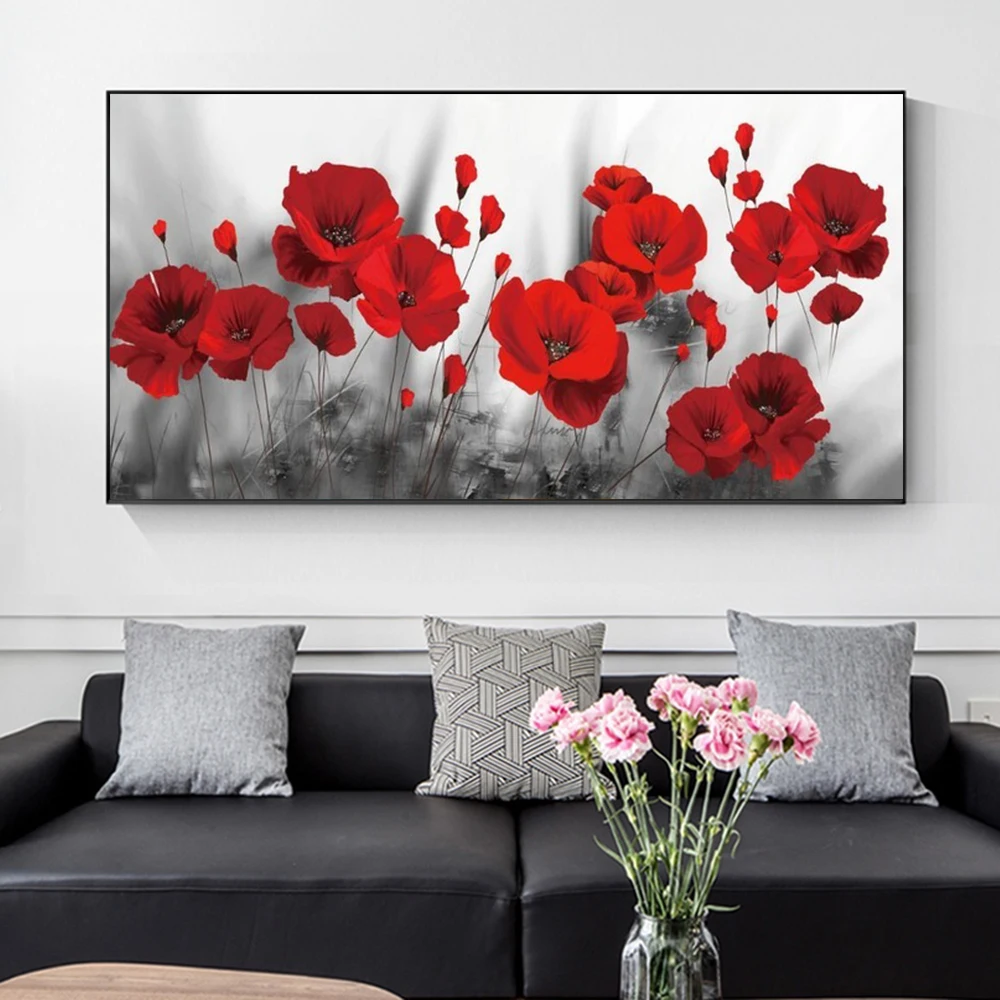 Modern Home Decoration Painting Canvas Art Red Flowers Posters and Prints Canvas Painting Wall Art Picture for Living Room Decor
Modern Home Decoration Painting Canvas Art Red Flowers Posters and Prints Canvas Painting Wall Art Picture for Living Room Decor