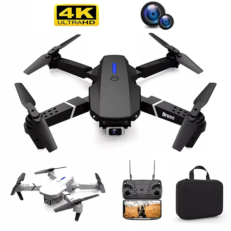 2021 New E88 Drone Wide Angle HD 4K 1080P Dual Camera Real-time Transmission Drones Collapsible Quadcopter Helicopter Gift Toy
2021 New E88 Drone Wide Angle HD 4K 1080P Dual Camera Real-time Transmission Drones Collapsible Quadcopter Helicopter Gift Toy