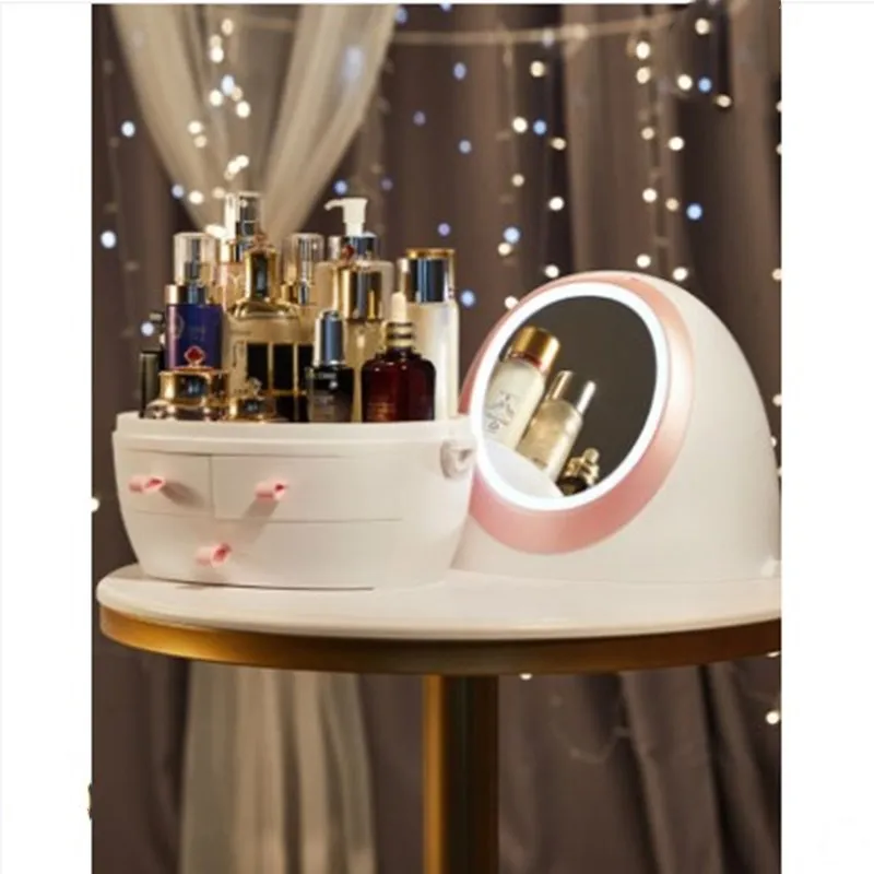 HD Mirror LED Light Cosmetic Storage Box Jewelry Makeup Organizer USB Charge Detachable Desktop Cosmetic Case Storage Drawer
HD Mirror LED Light Cosmetic Storage Box Jewelry Makeup Organizer USB Charge Detachable Desktop Cosmetic Case Storage Drawer
