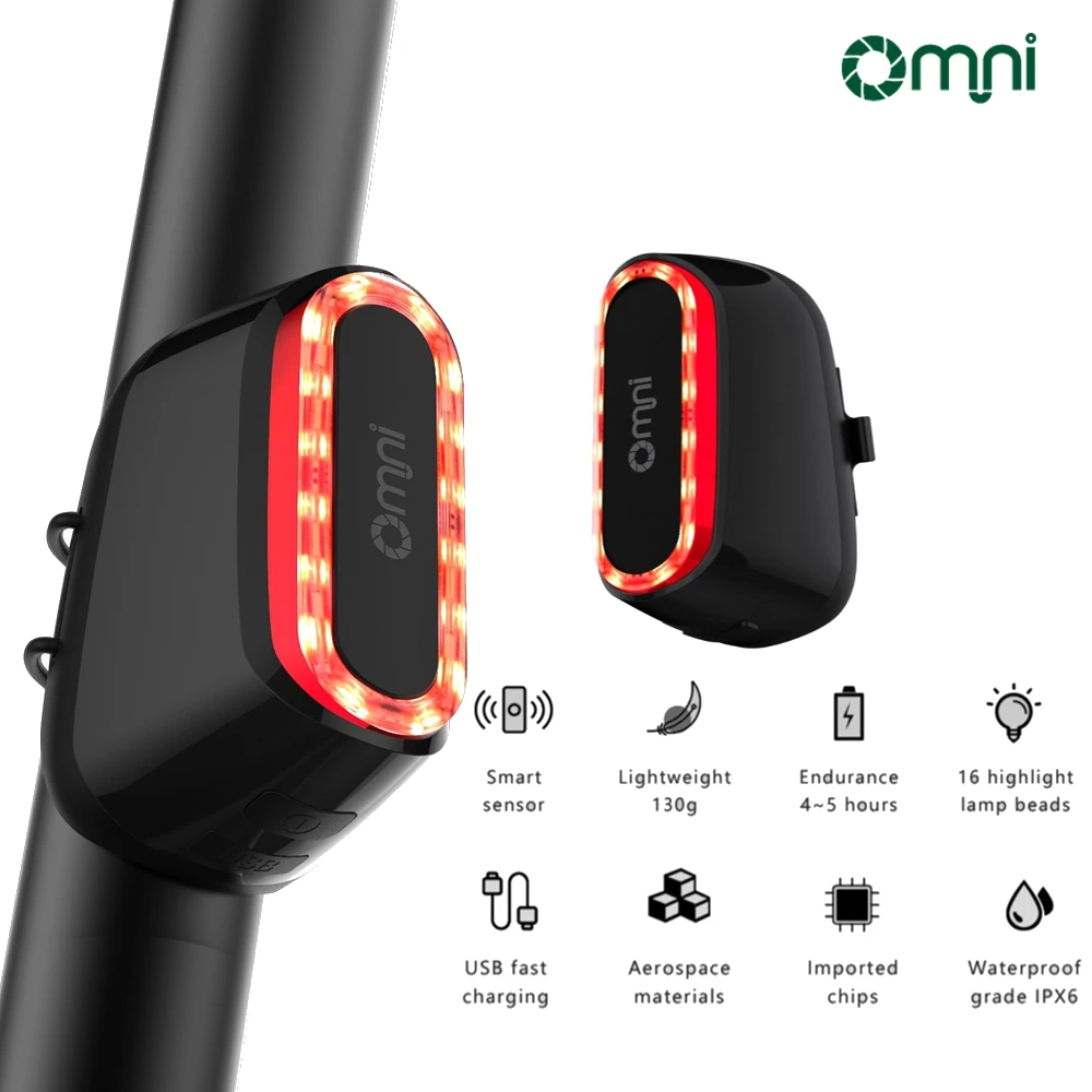 LED Intelligent Bike Light Bicycle Taillight Brake Sensing IP66 Waterproof USB Rechargeable Bicycle Flashlight Bike Accessories
LED Intelligent Bike Light Bicycle Taillight Brake Sensing IP66 Waterproof USB Rechargeable Bicycle Flashlight Bike Accessories