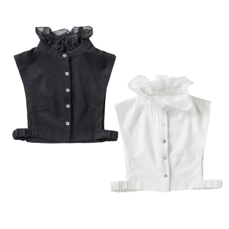 Sweet Agaric Ruffles Fake Stand Collar Female Girls High Neck Solid Color Winter Autumn Chiffon Detachable Half Shirt
Sweet Agaric Ruffles Fake Stand Collar Female Girls High Neck Solid Color Winter Autumn Chiffon Detachable Half Shirt