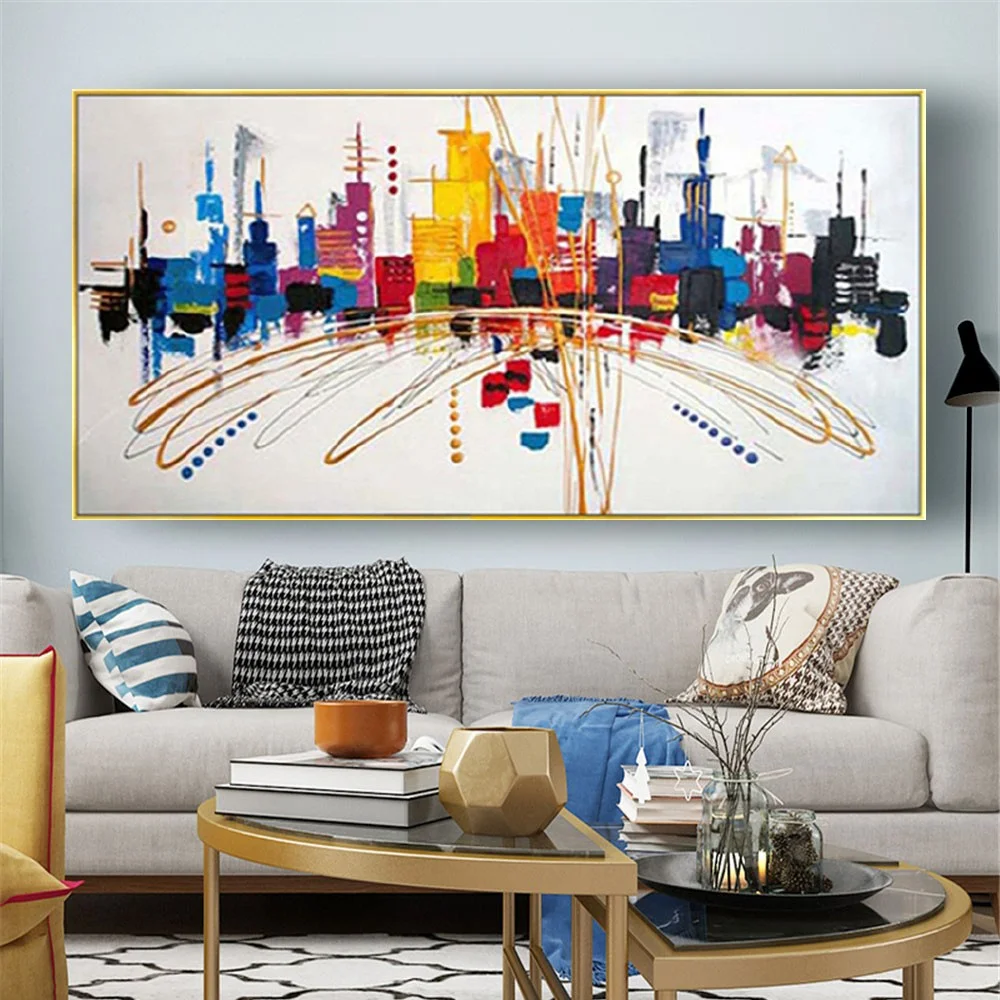Handpainted Landscape Oil Paintings City Panorama Building Painting On Canvas Acrylic Wall Art Picture for Living Romm Decor
Handpainted Landscape Oil Paintings City Panorama Building Painting On Canvas Acrylic Wall Art Picture for Living Romm Decor