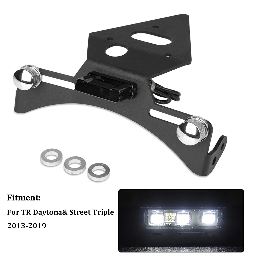 Держатель номерного знака для Triumph Daytona & Street Triple 2013-2019 ХВОСТ Tidy Fender Eliminator светодиодный свет аксессуары для мотоциклов
Держатель номерного знака для Triumph Daytona & Street Triple 2013-2019 ХВОСТ Tidy Fender Eliminator светодиодный свет аксессуары для мотоциклов