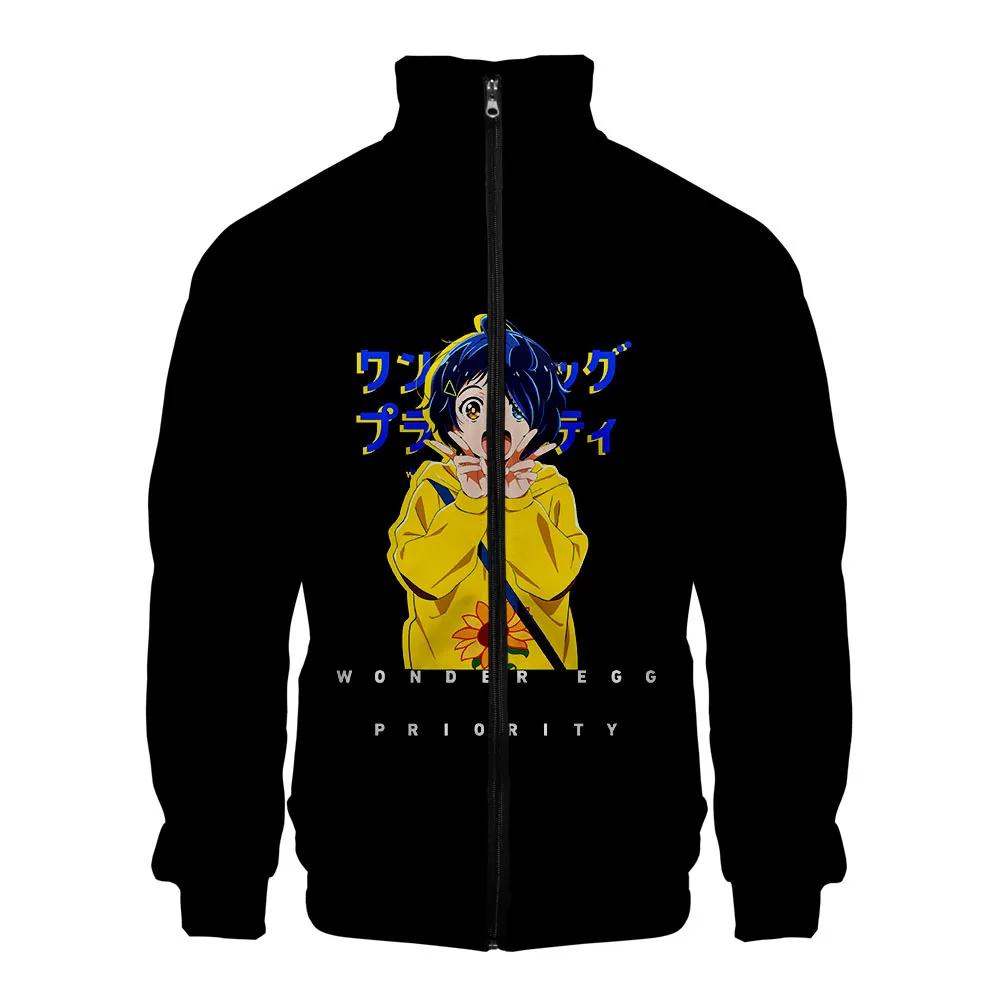 2021 WONDER EGG PRIORITY 3D Jacket Harajuku Hip Hop Hoodies Casual Stand Collar Zipper Sweatshirt Casual Sportswear Clothes
2021 WONDER EGG PRIORITY 3D Jacket Harajuku Hip Hop Hoodies Casual Stand Collar Zipper Sweatshirt Casual Sportswear Clothes