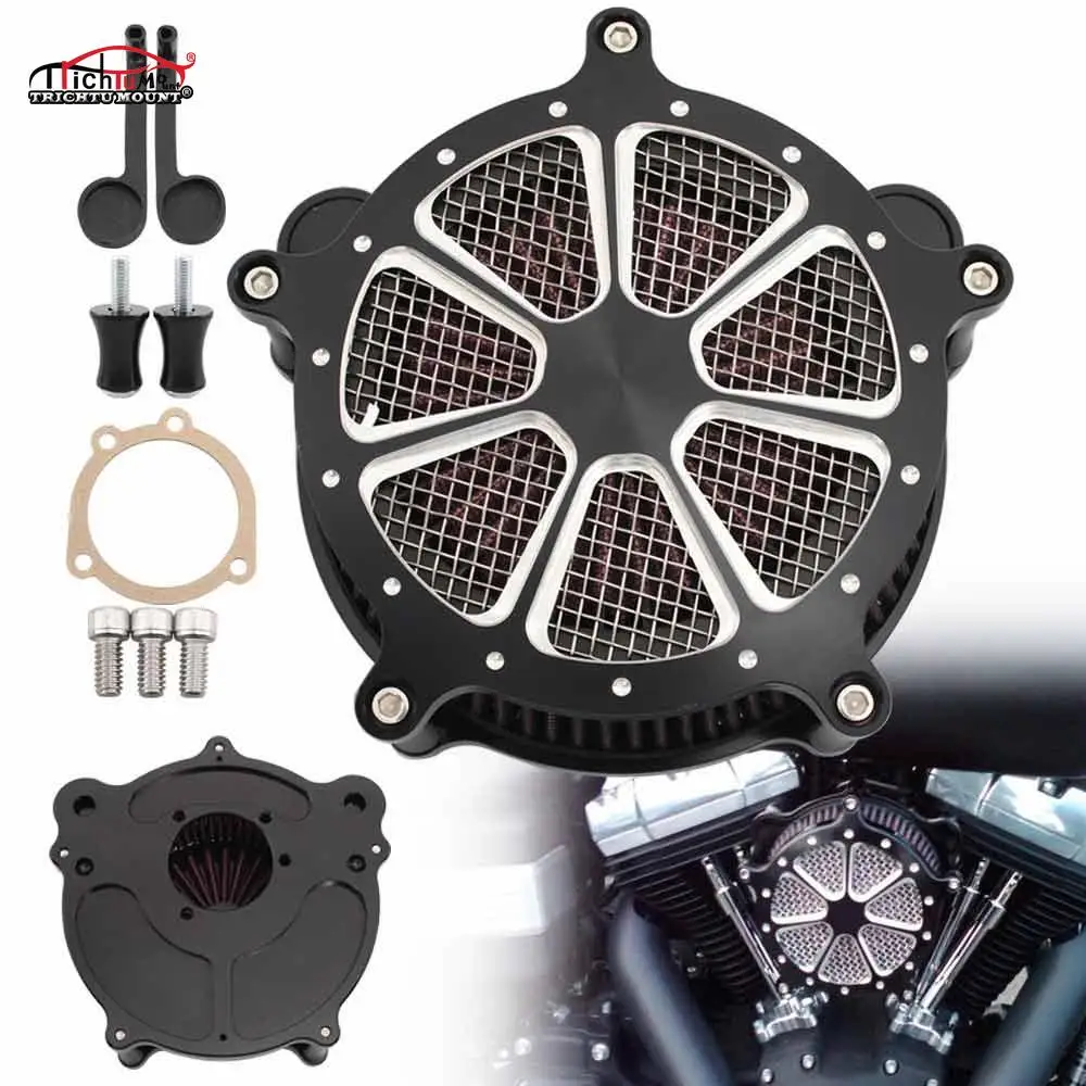 Motorcycle Air Cleaner Intake Filter System For Harley Touring Road King Dyna Softail Slim Aluminum Air Inflow Cleaner Filter
Motorcycle Air Cleaner Intake Filter System For Harley Touring Road King Dyna Softail Slim Aluminum Air Inflow Cleaner Filter