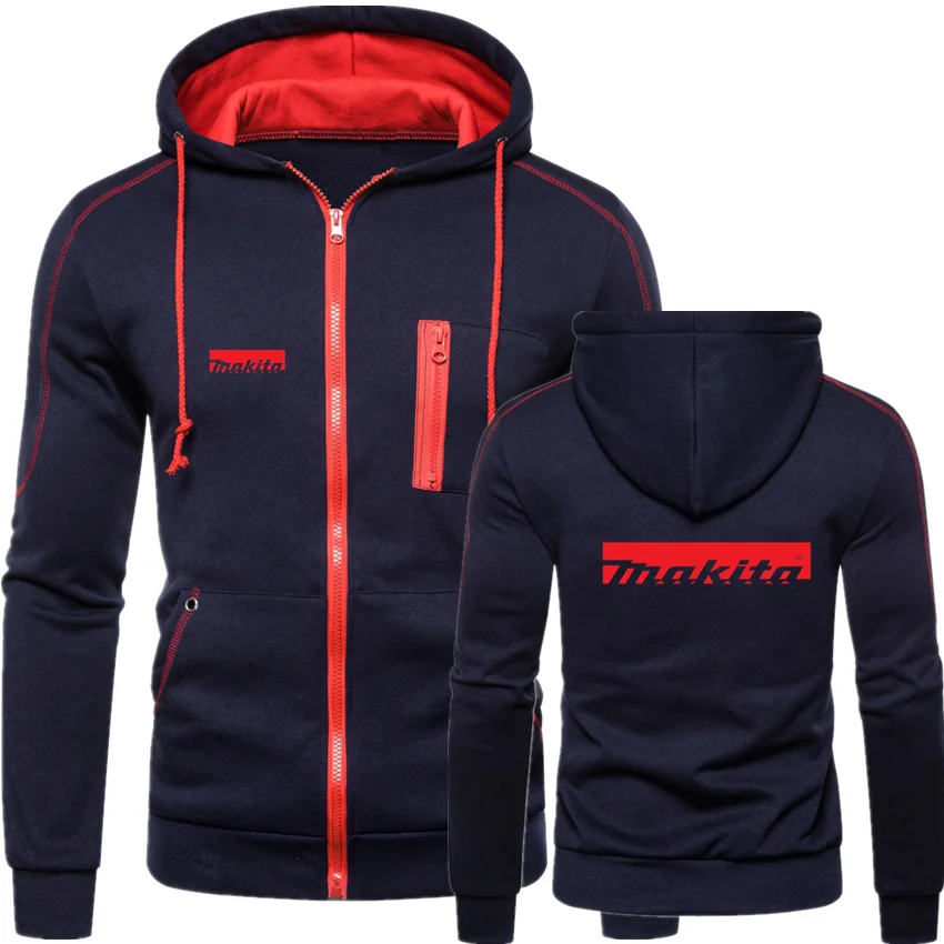 Makita Men's Comfortable Contrasting Color Zip Hoodie Fall Wool Hooded Sweatshirt Men's Hip Hop Hoodie Men's Hoodie Pullover Top
Makita Men's Comfortable Contrasting Color Zip Hoodie Fall Wool Hooded Sweatshirt Men's Hip Hop Hoodie Men's Hoodie Pullover Top