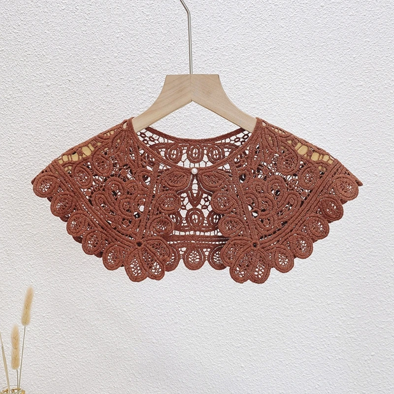 Pearl Button Cotton Shawl Fake Collar Necklace Hollow Out Lace Half Shirt Cape D08E
Pearl Button Cotton Shawl Fake Collar Necklace Hollow Out Lace Half Shirt Cape D08E