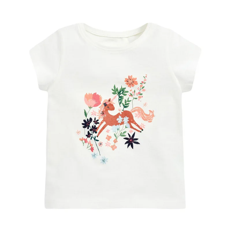 Little Maven Children 2021 Summer Baby Girl Tops Kids Summer 2-7 Years Clothes Flower Unicorn Print Brand Casual Cotton T Shirt
Little Maven Children 2021 Summer Baby Girl Tops Kids Summer 2-7 Years Clothes Flower Unicorn Print Brand Casual Cotton T Shirt