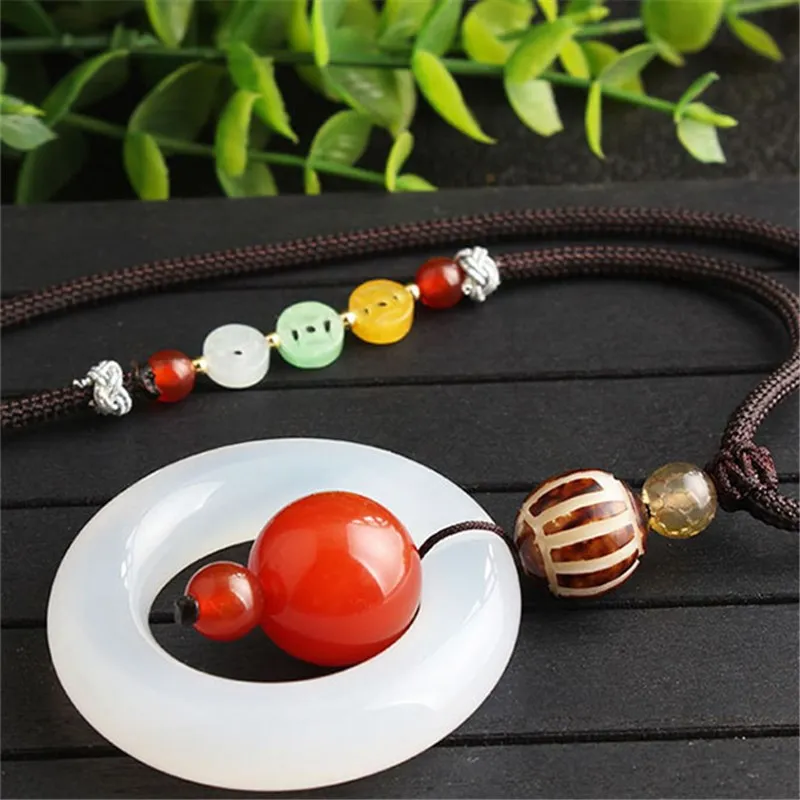 Natural Green Aventurine Jade Agate Donut Pendant loves Necklace Pendant Romantic Gift for Woman fashion Jewelry
Natural Green Aventurine Jade Agate Donut Pendant loves Necklace Pendant Romantic Gift for Woman fashion Jewelry