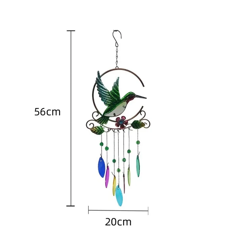 New Hummingbird Metal Wind Chime 7-color Glass Pendant Creative Iron Handicraft Decoration Room/Garden/Car Accessories
New Hummingbird Metal Wind Chime 7-color Glass Pendant Creative Iron Handicraft Decoration Room/Garden/Car Accessories