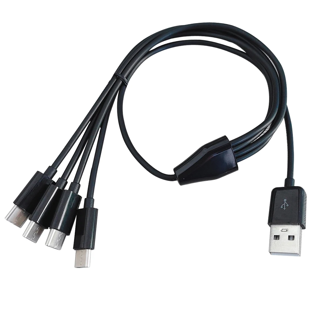 Зарядный кабель 4 в 1 с портом USB type-C и поддержкой 4 устройств типа c одновременно
Зарядный кабель 4 в 1 с портом USB type-C и поддержкой 4 устройств типа c одновременно